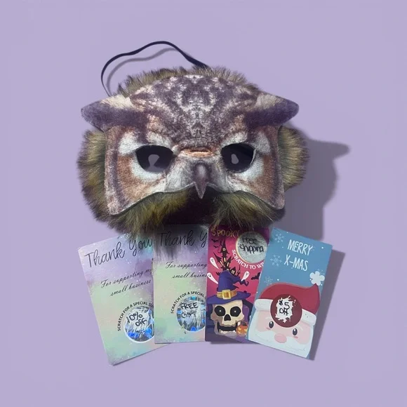 EUC - Owl Mask & Four (4) Lindsey Coupons Bundle - Picture 2 of 2